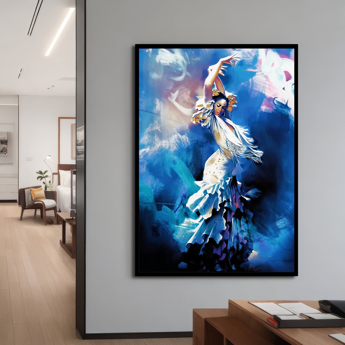 Flamenco Dancer, Vibrant Art for Home Decor - Image 4