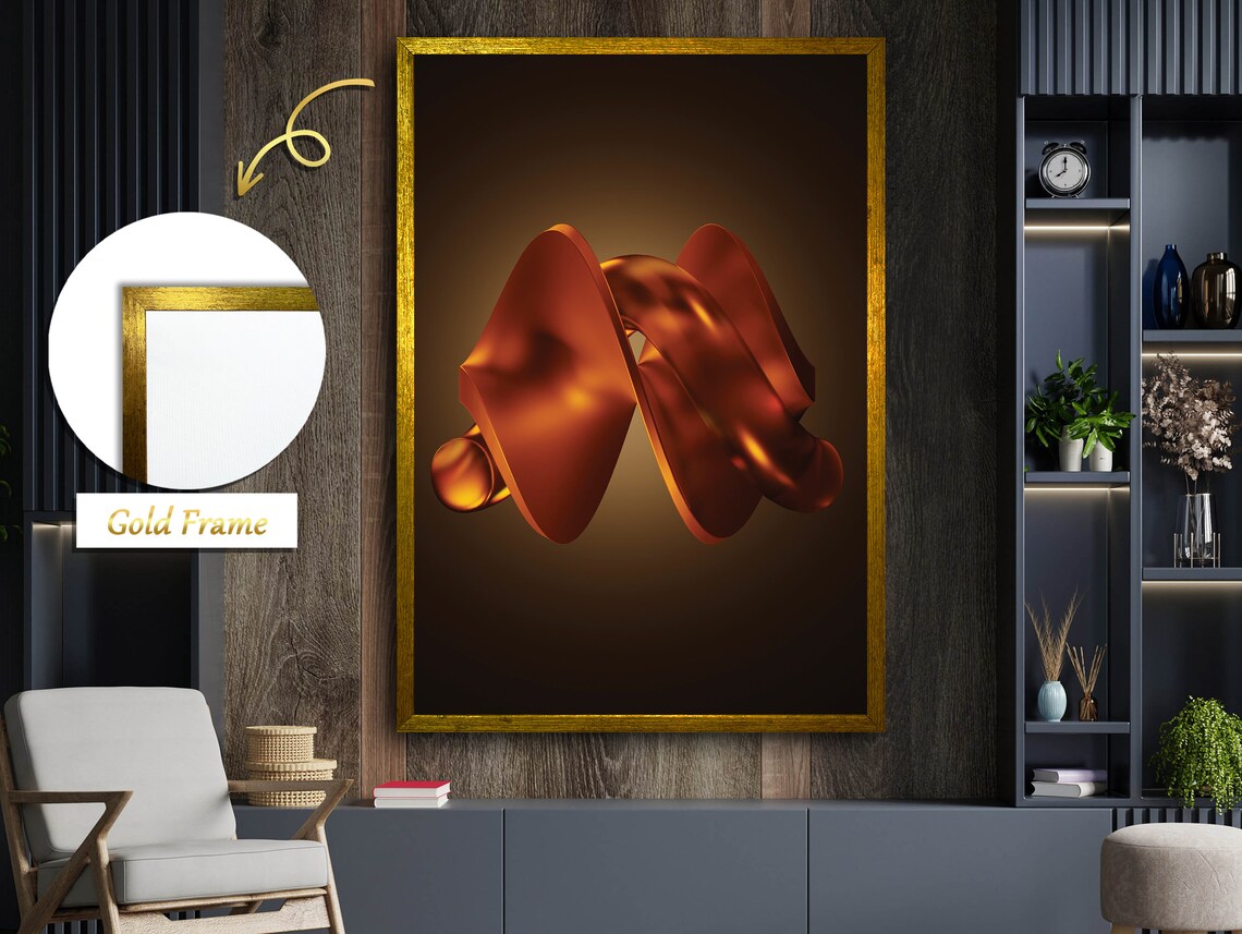 Geometric Turn Spiral Shape, Abstract Art Print - Image 4