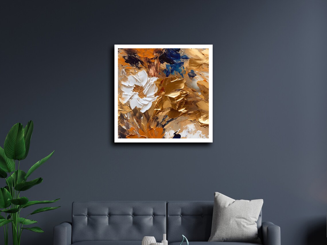 Autumnal Flourish, Autumn Leaves Modern Decor - Image 5