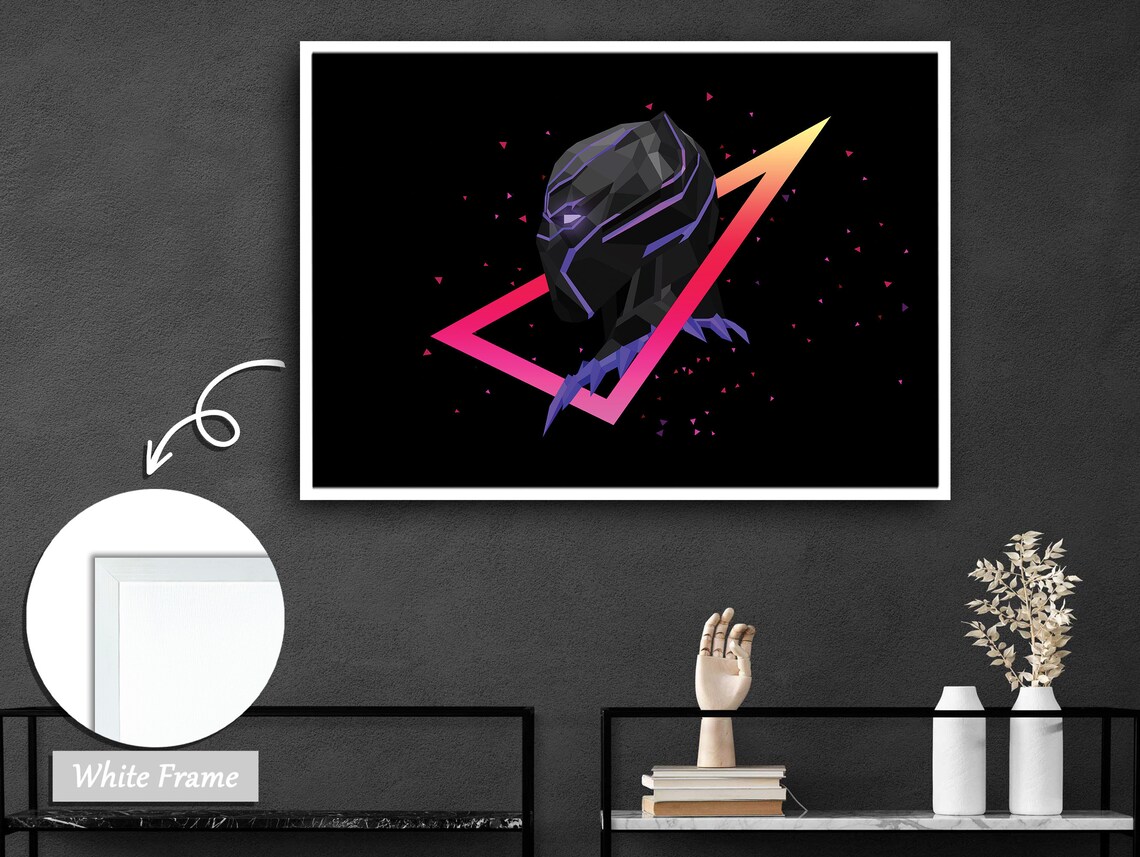 Galactic Panther, Futuristic Modern Graphic Art - Image 2