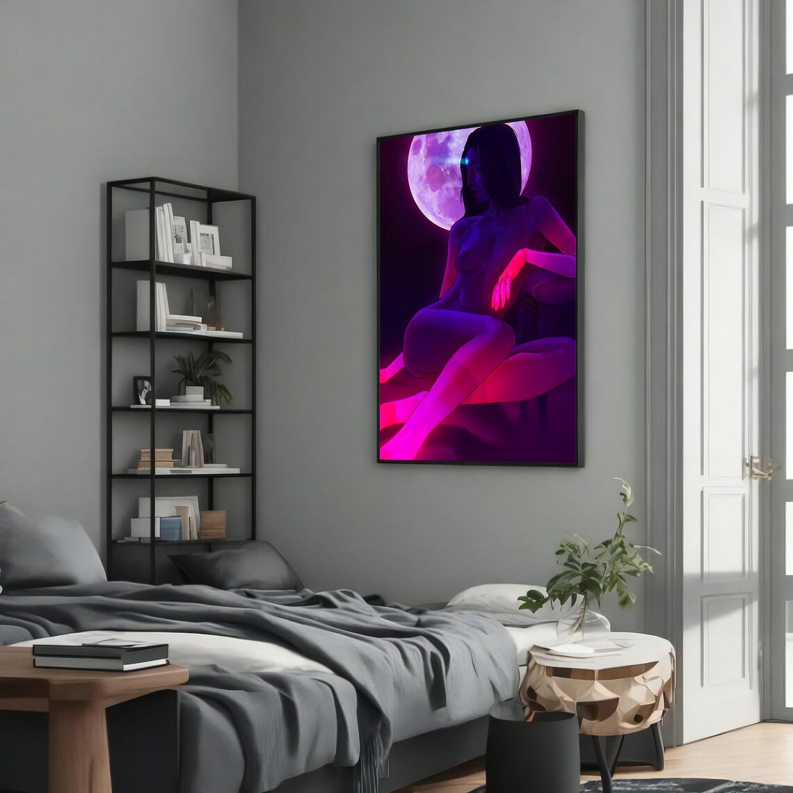 Moonlit Seduction - Traditional Travel Poster
