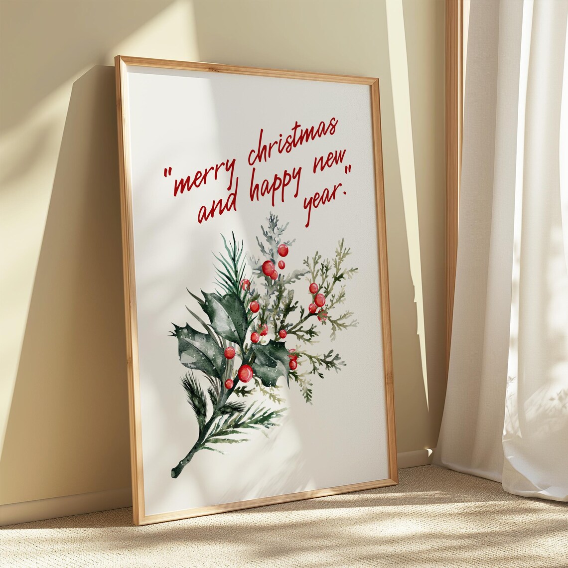 Merry Christmas And Happy New Year Art Print - Image 3