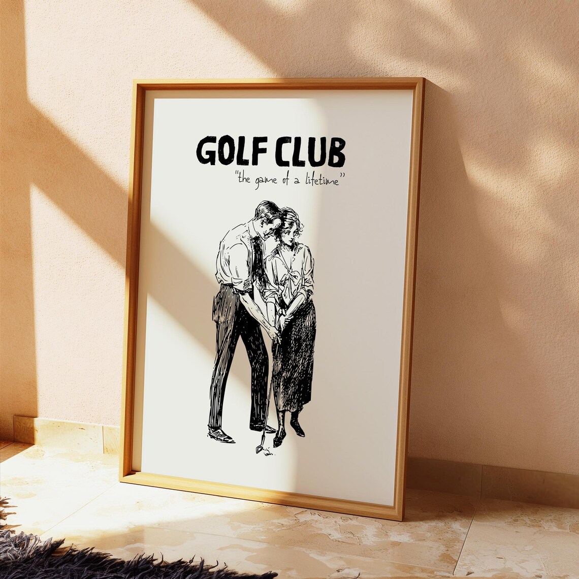 Vintage Golf Club Poster, Retro Sports Wall Art - Image 2