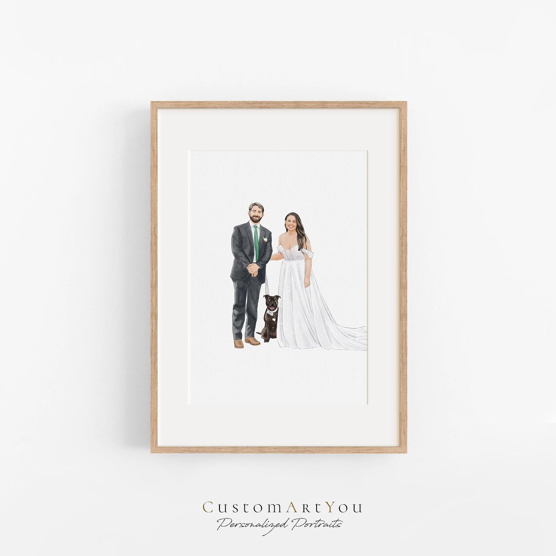 Custom Portrait From Photo, Family Watercolor Art Print - Image 2