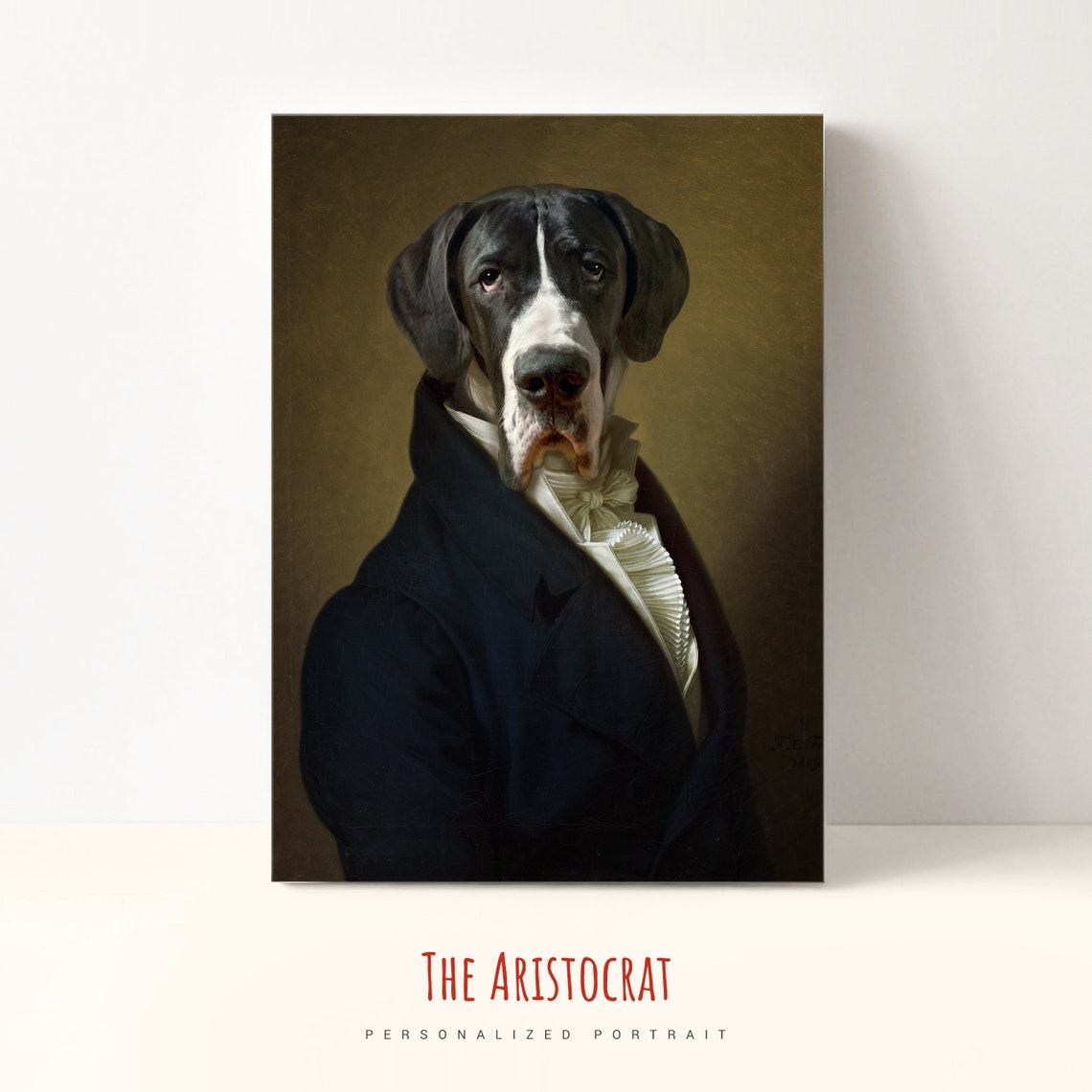 Custom Royal Pet Portrait Dog Memorial Gift Cat Painting From Photo Pet Gifts Dog Art On Gifts For Pet Lover Personalize Gifts - Image 3