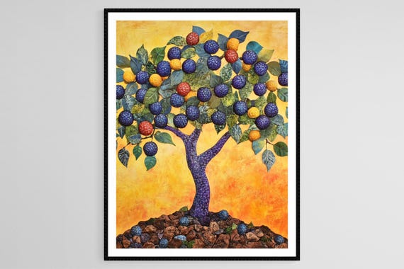 Unique Jabuticaba Tree Brazilian Beauty Exotic Fruit Art