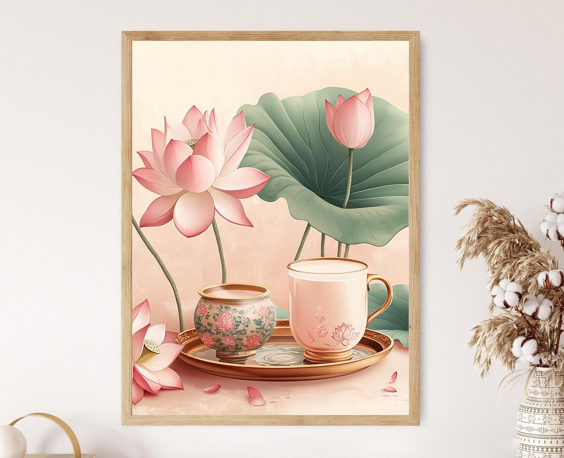 Korean Sikhye Art Print, Traditional Festive Decor