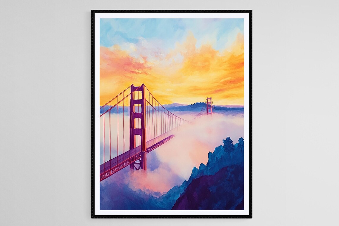 Golden Gate Bridge Sunrise, San Francisco View
