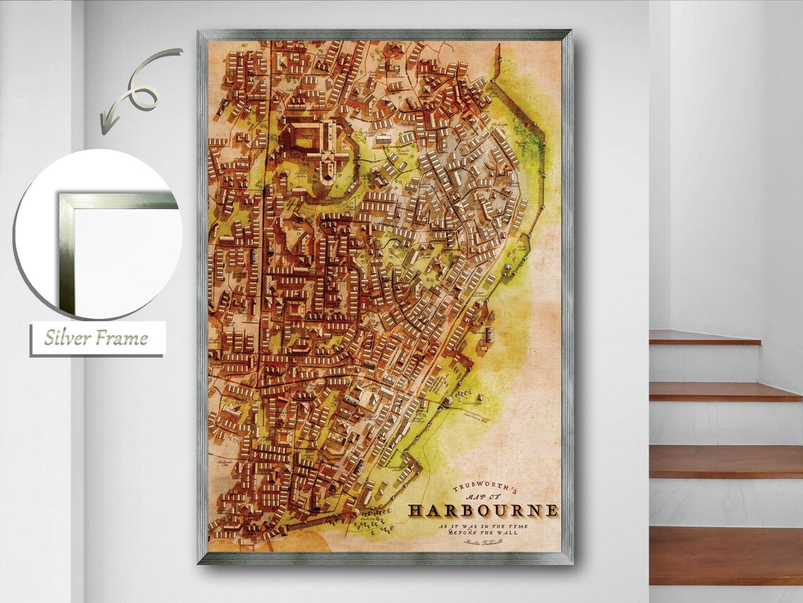 Harbourne Cityscape, Modern Urban Design Art Print - Image 3