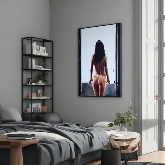 Back View Nude Woman, Sensual Elegant Art