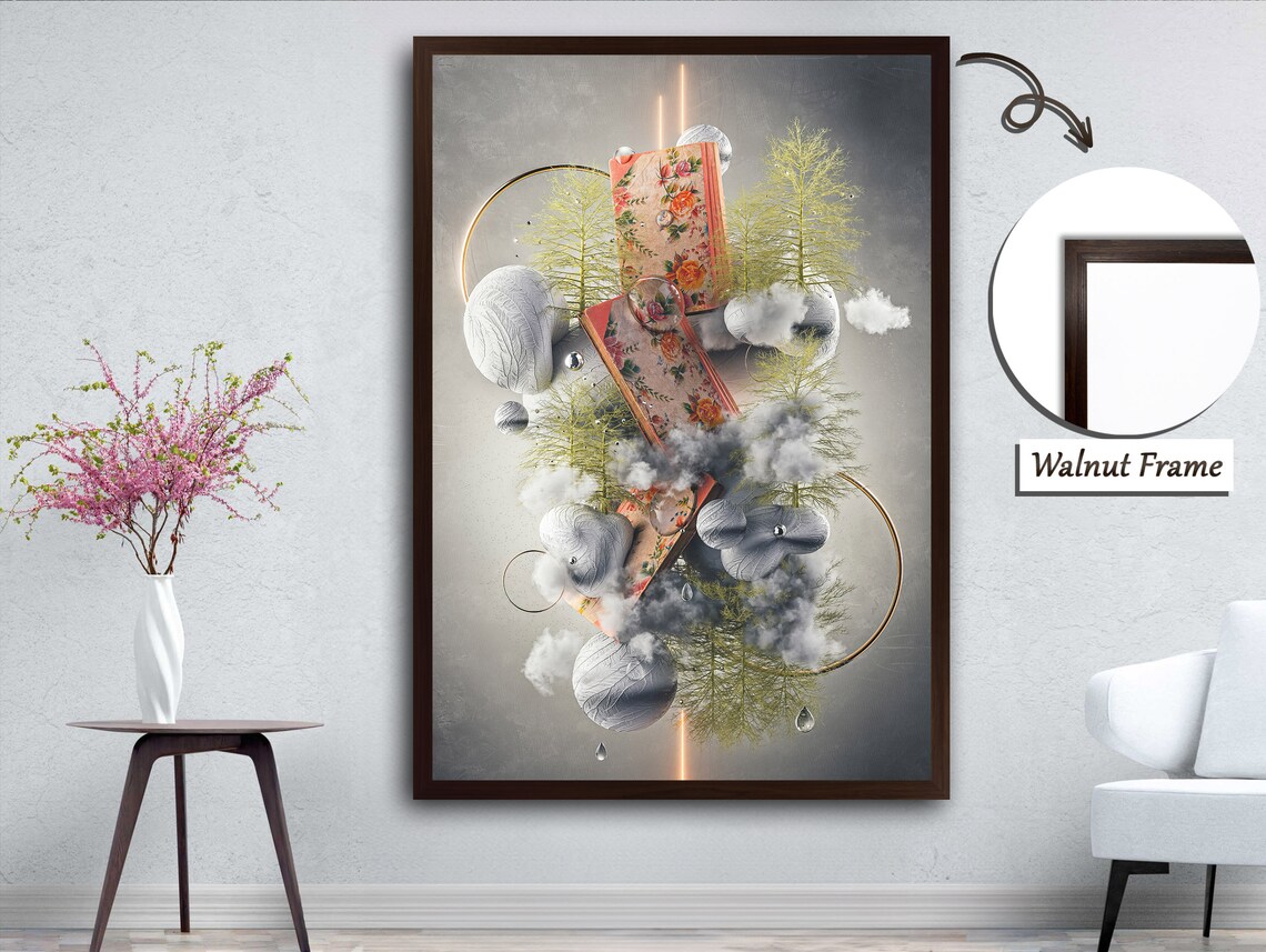 A Symphony In The Sky, Surreal Sky Art Print - Image 4