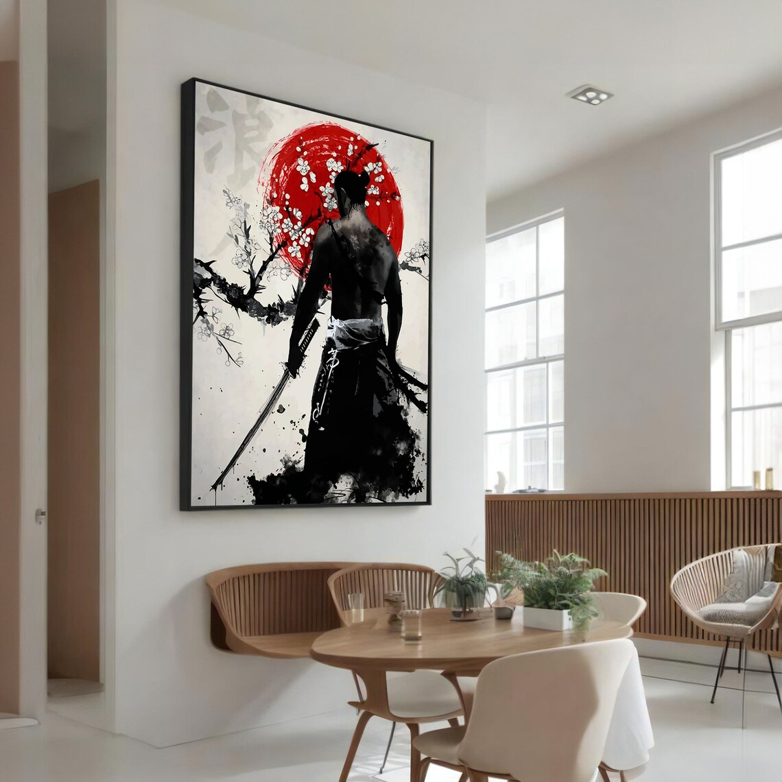 Samurai Warrior, Japanese Home Decor Art Print