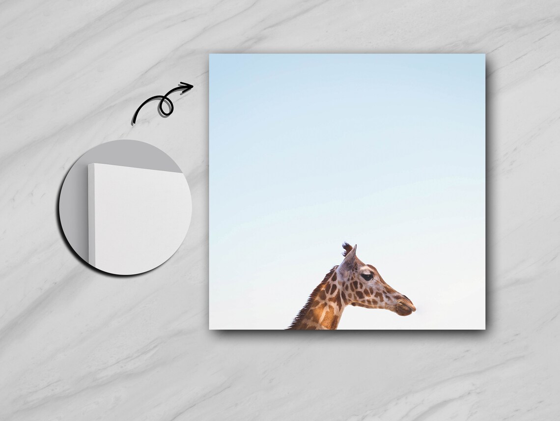 Heavenly Giraffe - Contemporary Travel Poster - Image 5