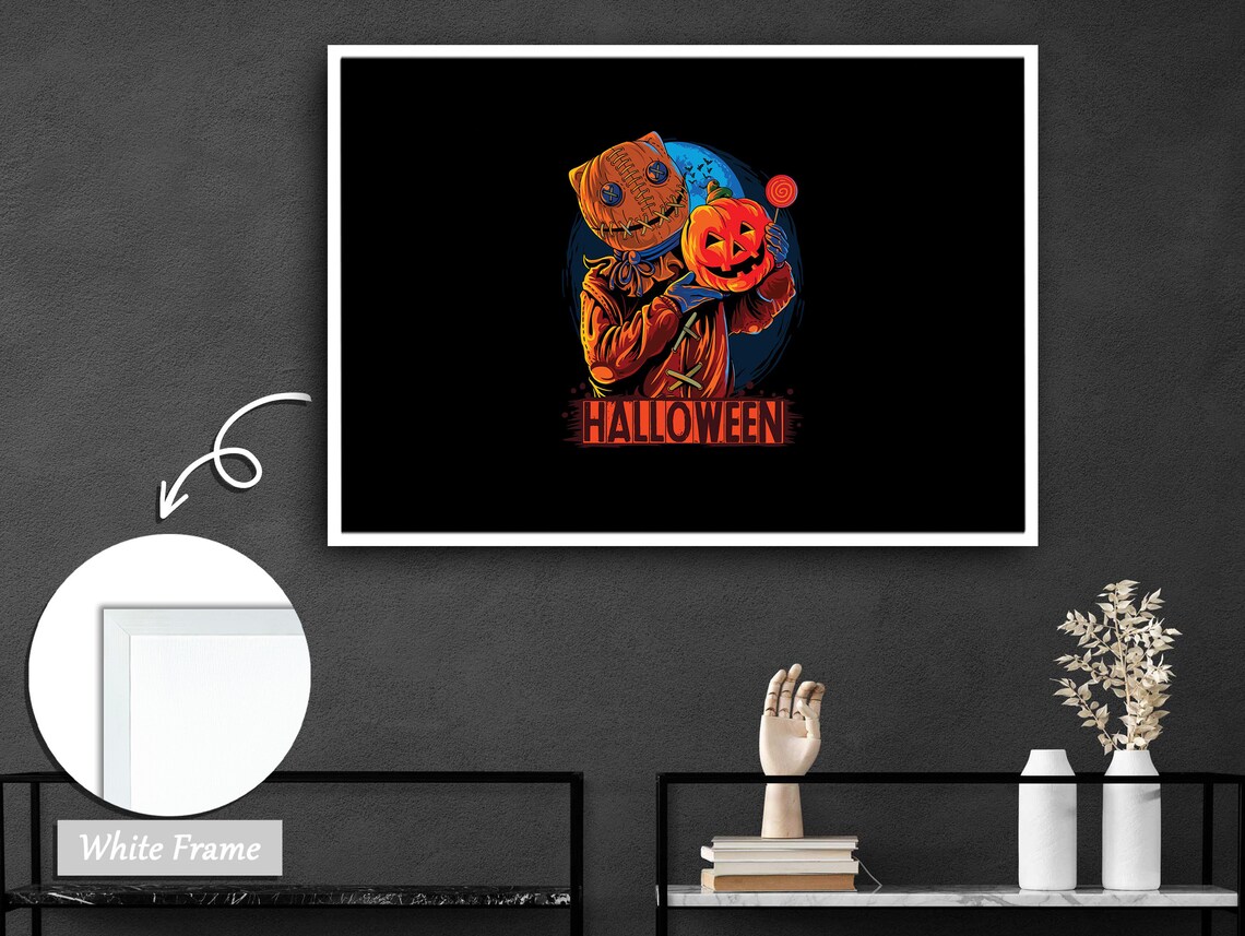 Harvest of Fears, Halloween Scarecrow Art Print - Image 3