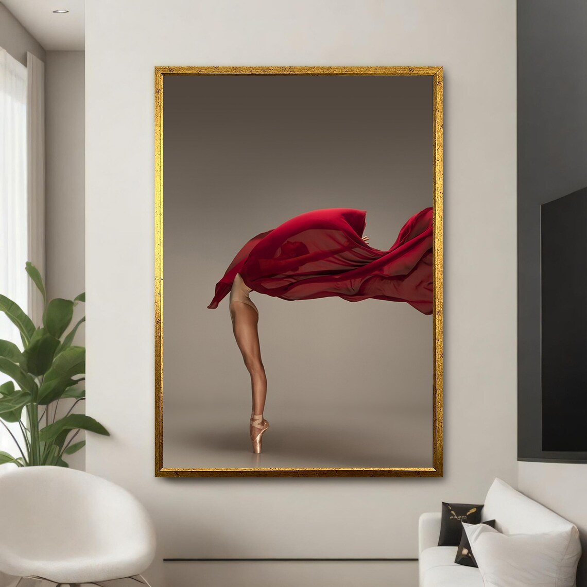 Graceful Ballet Dancer, Modern Elegant Home Decor - Image 5