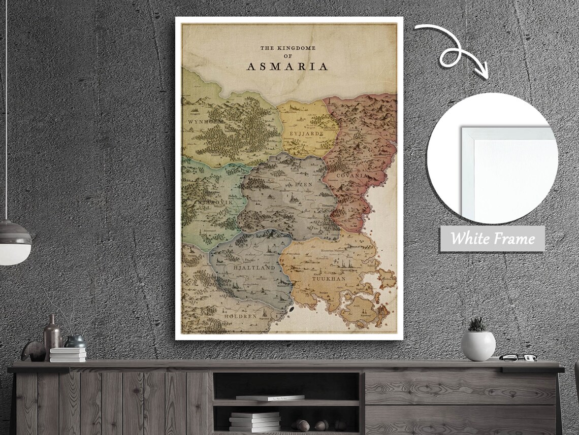 Map Of The Kingdom Of Asmaria - Fantasy Cartography - Image 3