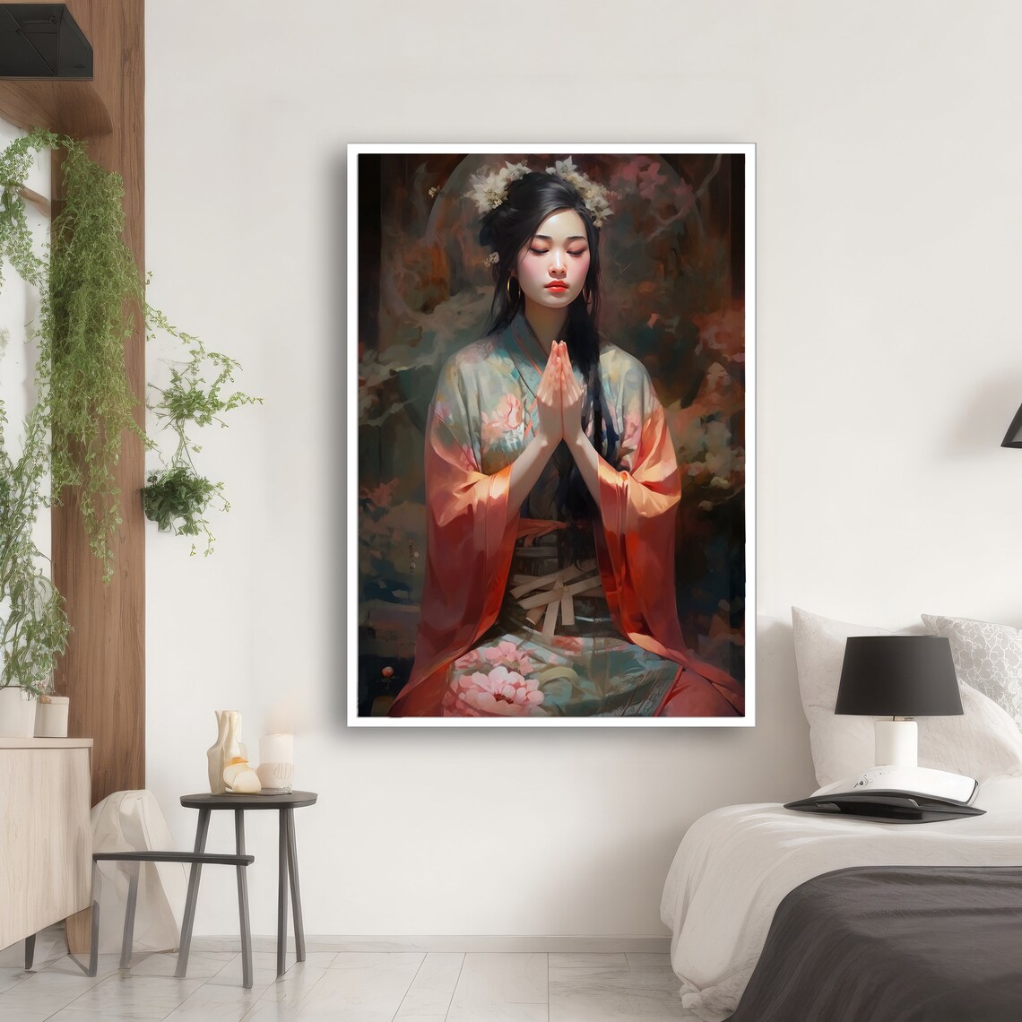 Graceful Ethnic Art Woman, Traditional Robe Gift - Image 2