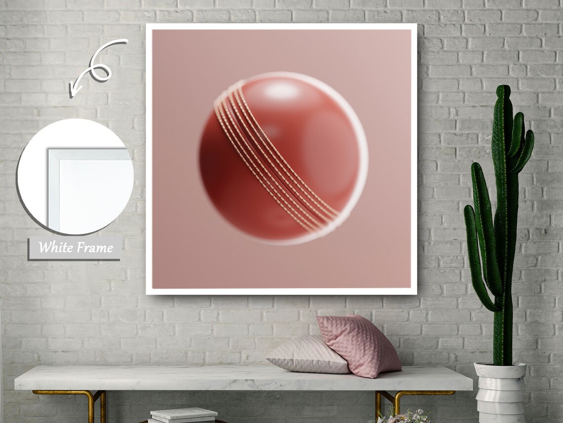 Cricket Ball Painting, Sports Enthusiasm - Image 3
