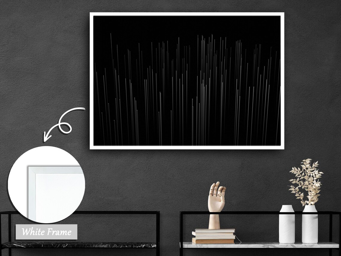 Vertical Lines Abstract Minimalist Wall Art - Image 3
