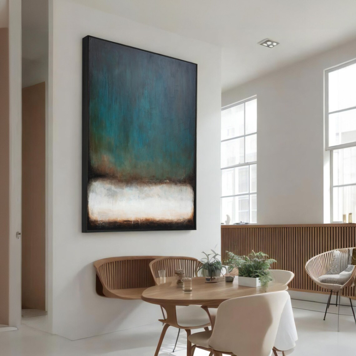 Abstract Gradient Painting, Modern Home Decor Gift