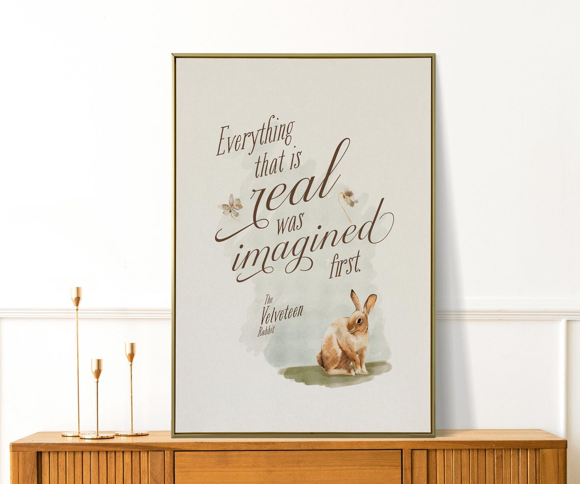The Velveteen Rabbit Everything Real Was Imagined First Print