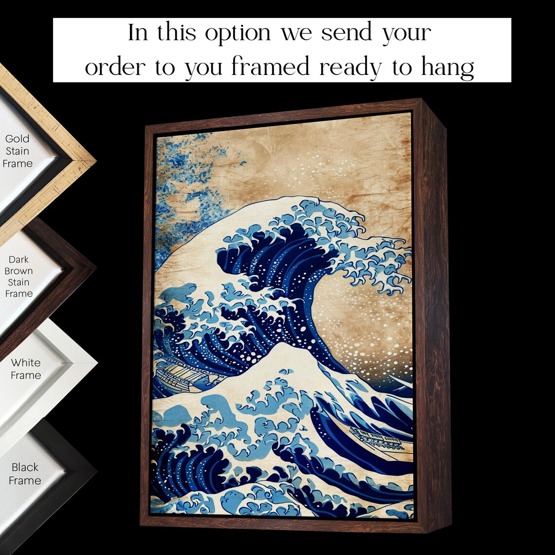 The Great Wave off Kanagawa Hokusai Ocean Reproduction Poster - Image 3
