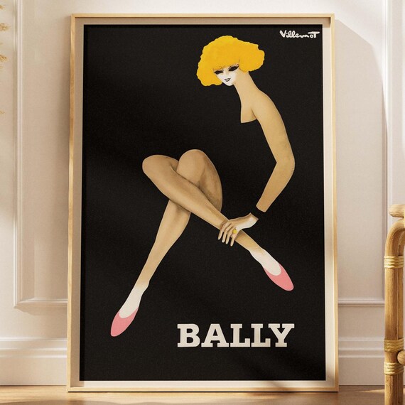 Swiss Vintage Fashion Poster, Art Deco Woman Print