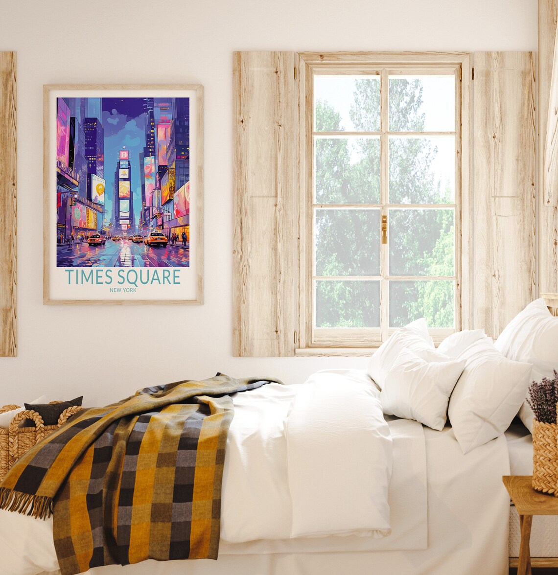 Times Square New York Travel Poster, Wall Art Print - Image 2