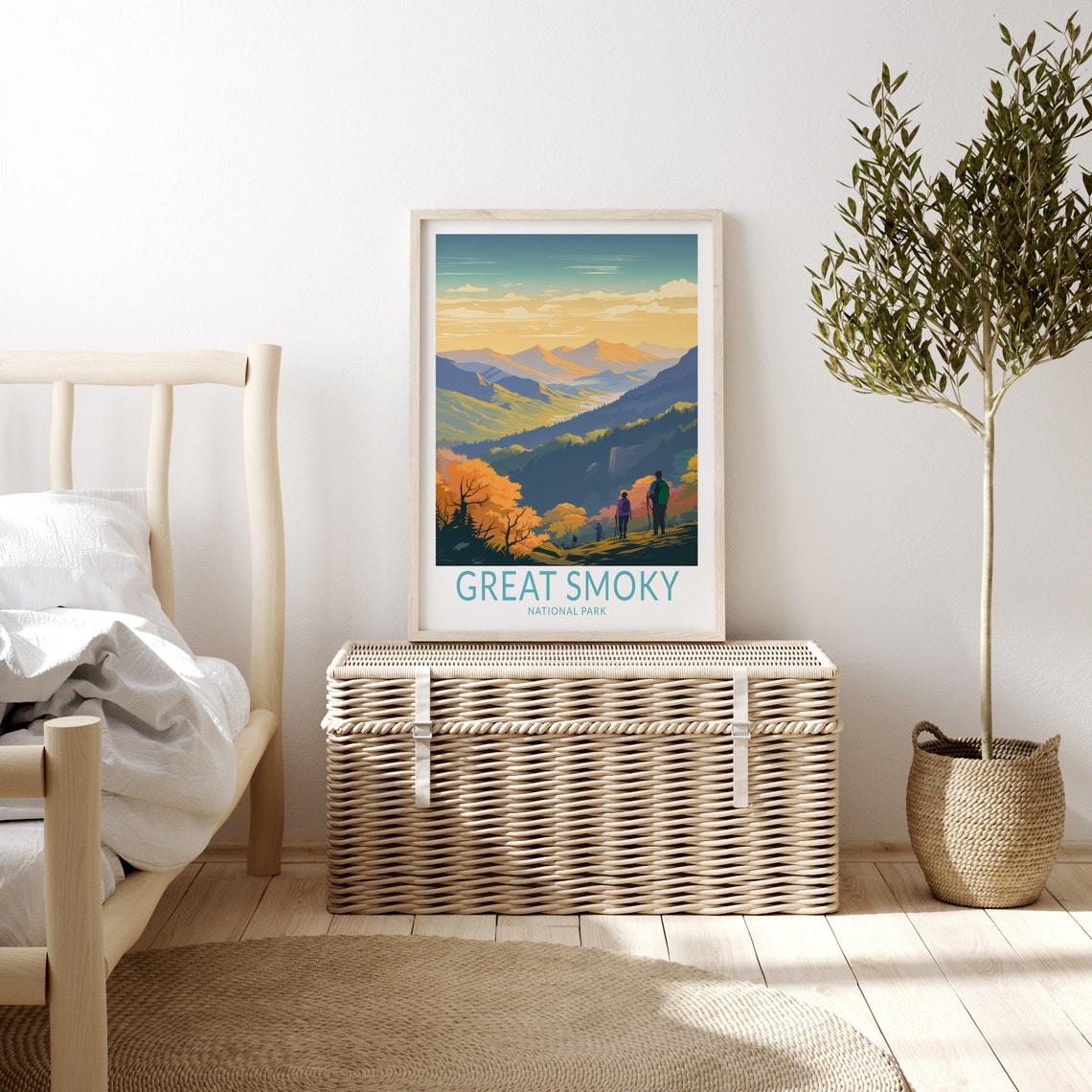Great Smoky National Park Print Wall Art Great Smoky Poster Print National Park Wall Art Travel Wall Art Gift National Parks Canadausa - Image 3