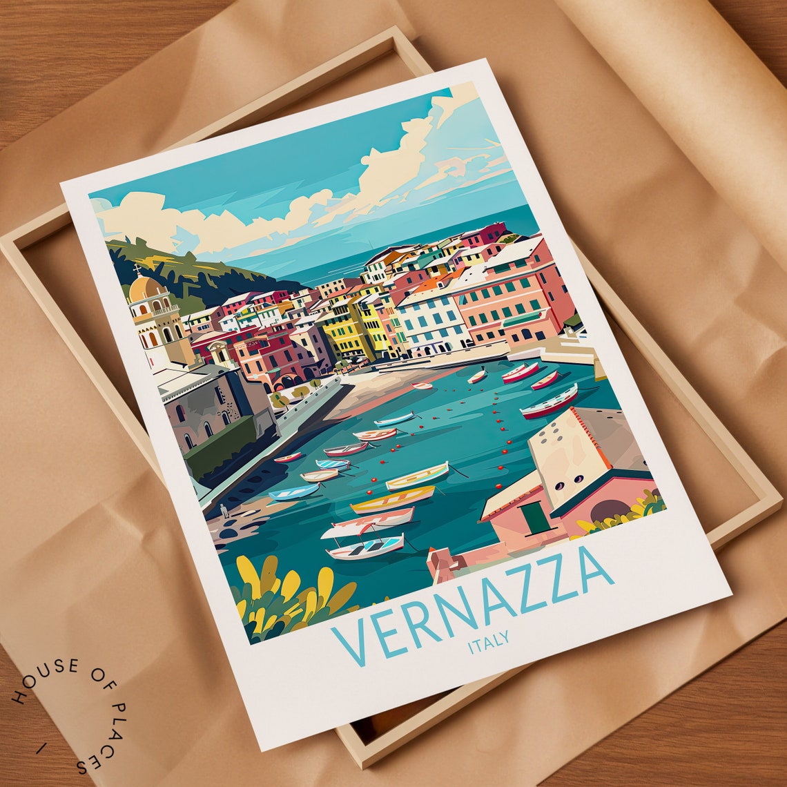 Vernazza Italy Print Vernazza Travel Wall Art Italy City Print Vernazza Coast Wall Decor Wedding Present Personalsied Gifts - Image 2
