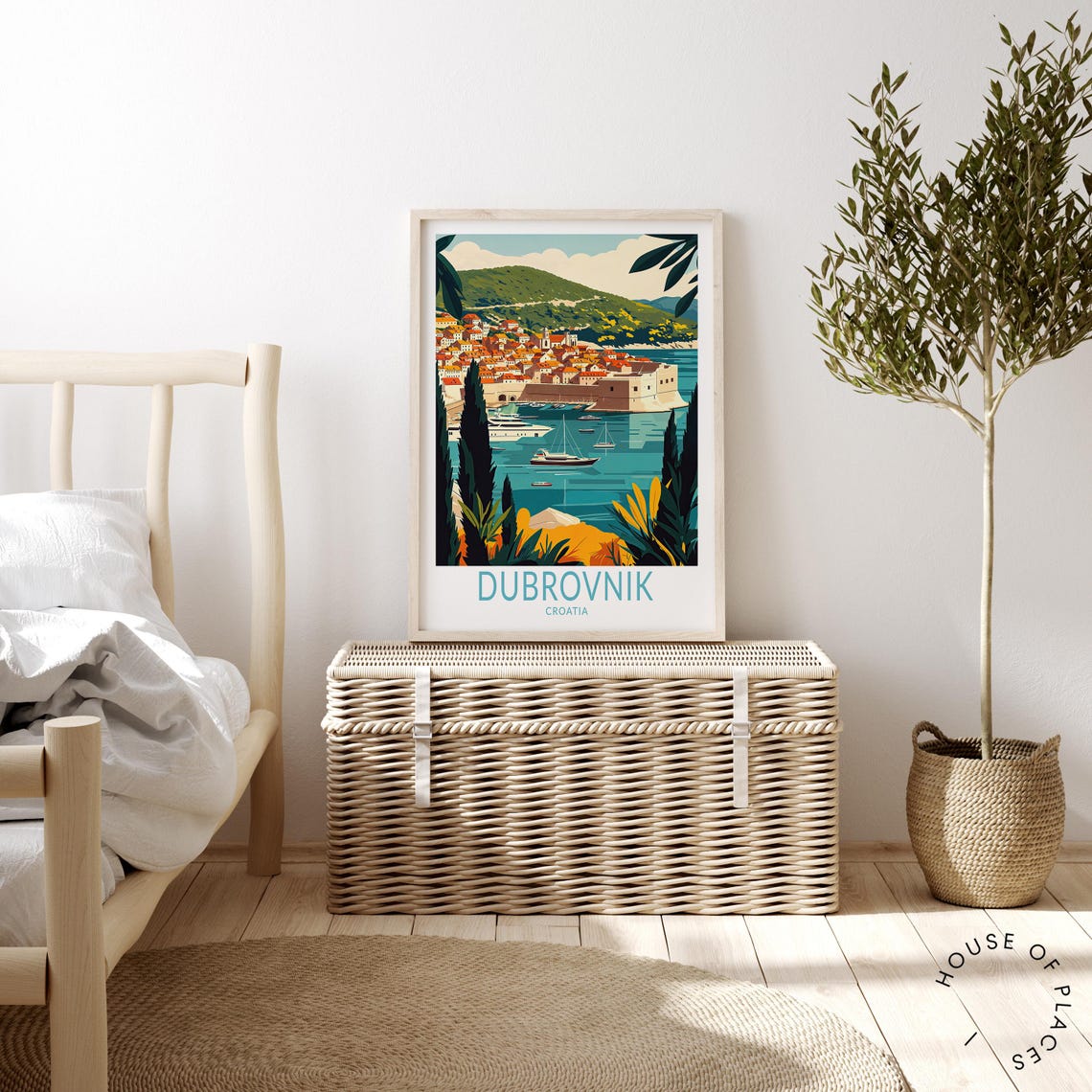 Dubrovnik Travel Poster Croatia Dubrovnik Wall Art Dubrovnik Travel Print Croatia Travel Gifts Birthday Gifts Wedding Gifts - Image 4