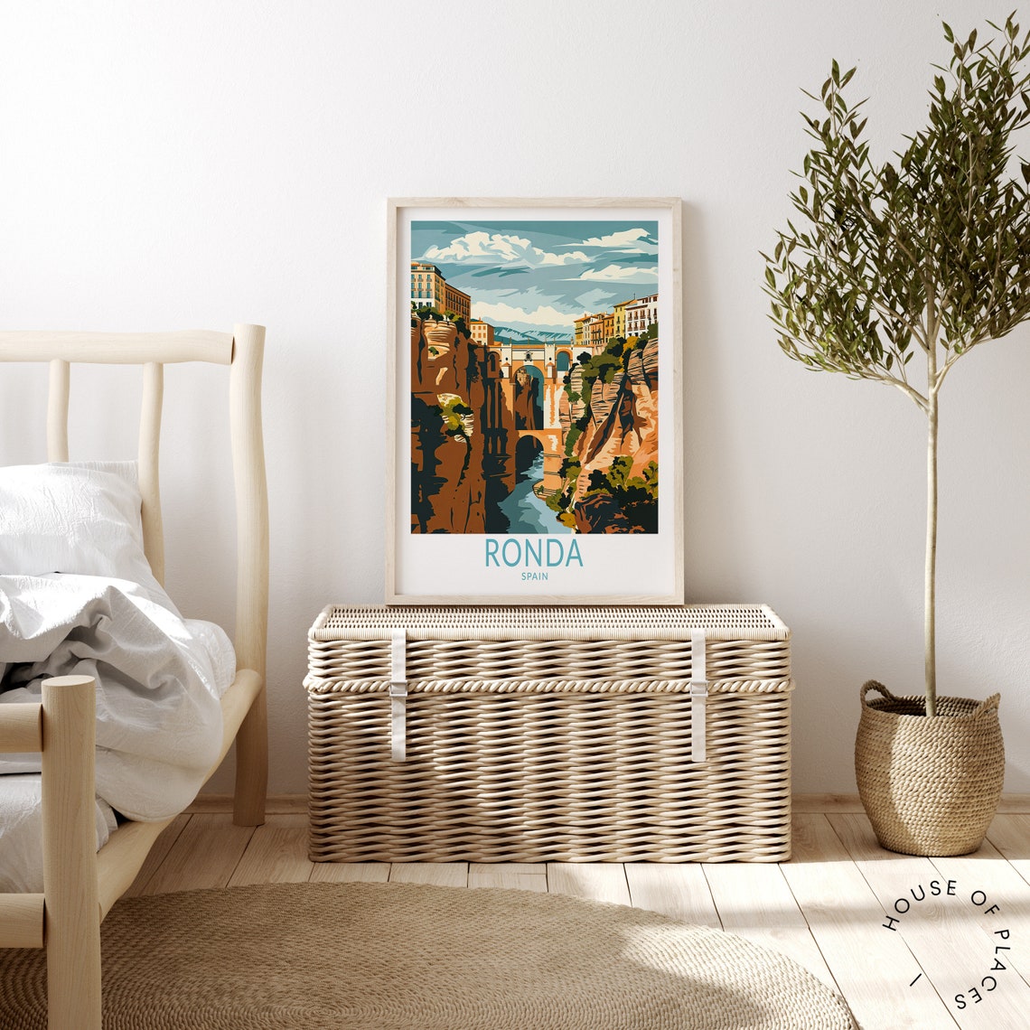 Ronda Spain Travel Poster Spain Travel Wall Art Decor Ronda Spain Print Spain Gifts Travel Gifts Birthday Present - Image 3