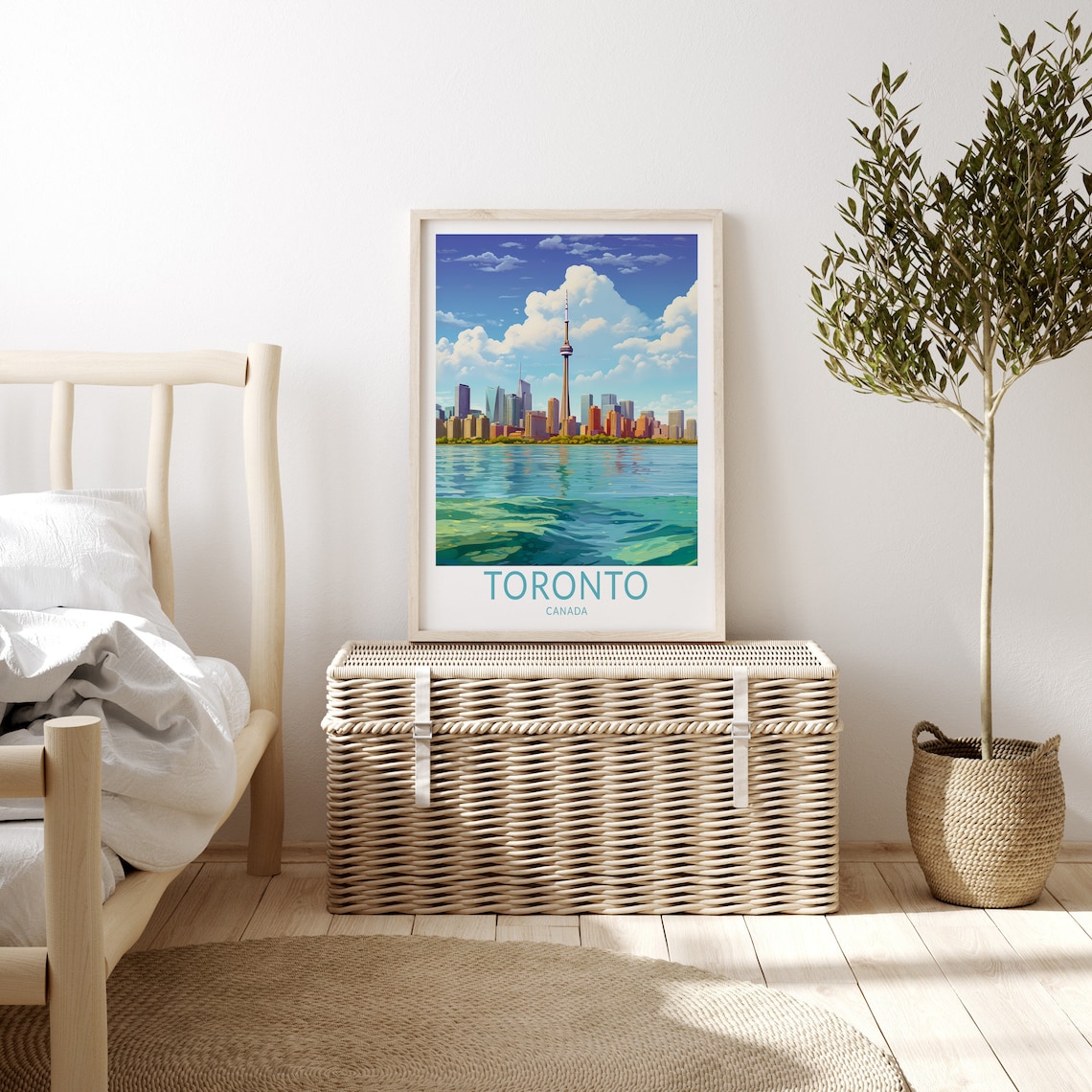 Toronto Skyline Travel Poster, Canada City View - Image 3
