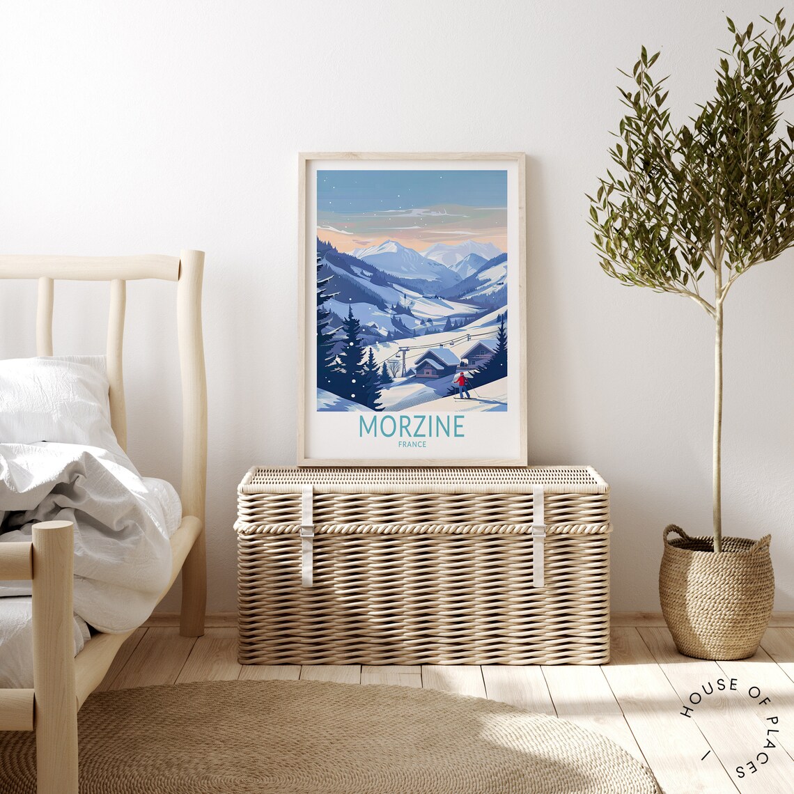 Morzine Travel Poster, France Ski Holiday Art Print - Image 3
