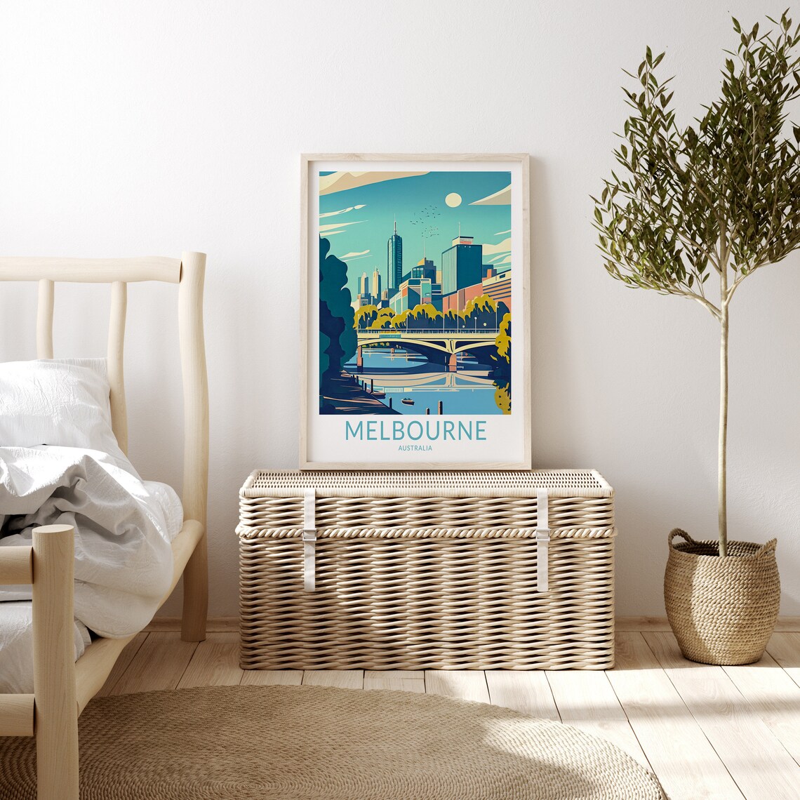 Melbourne City Travel Poster, Australia Travel Art Print - Image 3