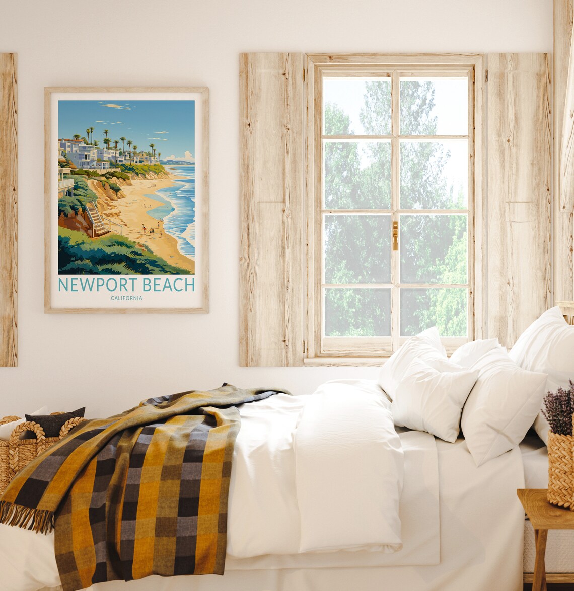 Newport Beach California Travel Poster, Coast Decor - Image 2