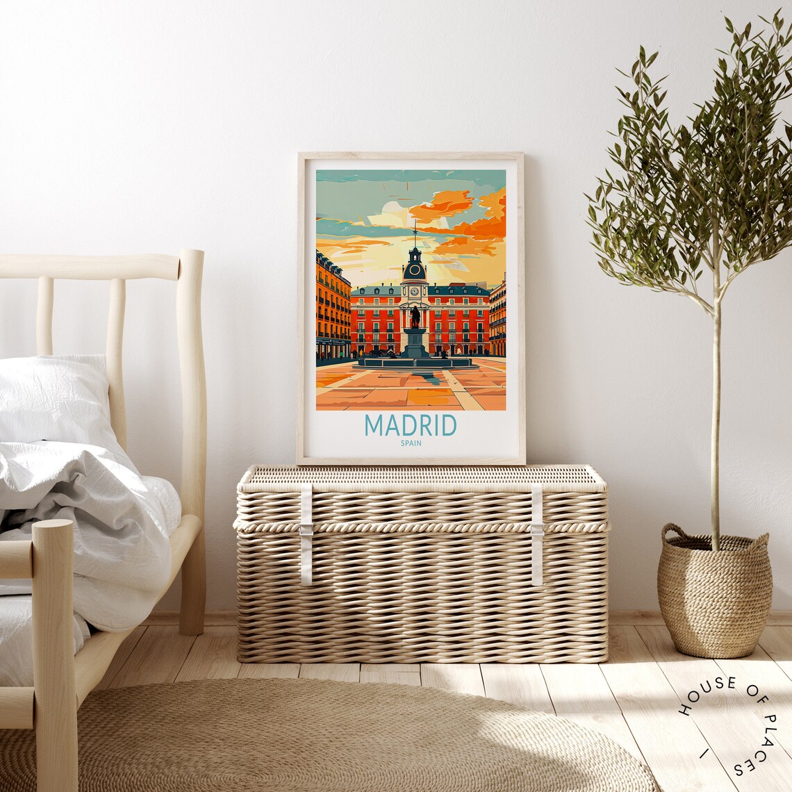 Madrid Spain Vintage Travel Poster, City Print - Image 4