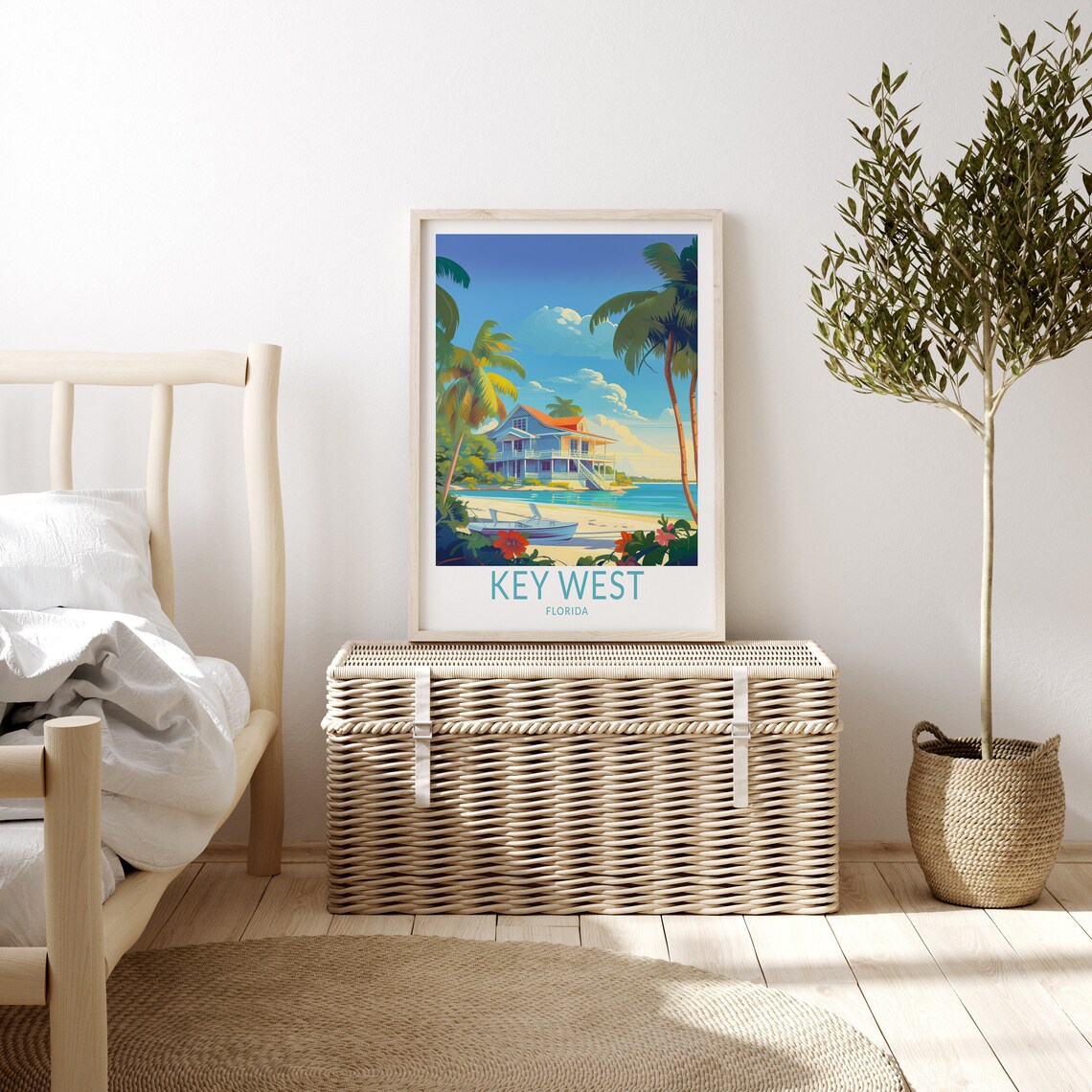 Key West Travel Poster, Florida Island Art Print - Image 3