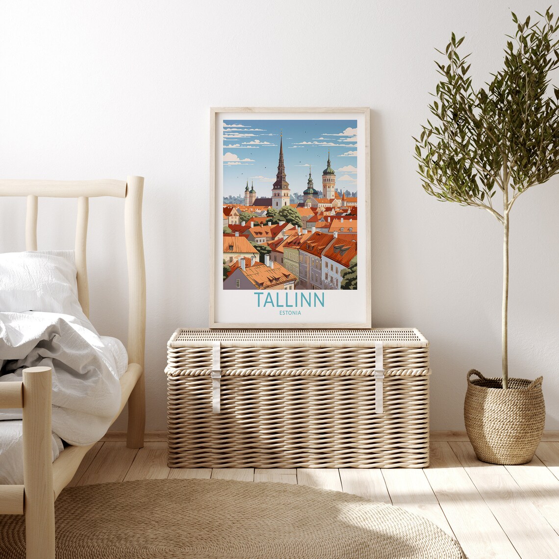 Tallinn Estonia Travel Poster, Europe Travel Poster - Image 3