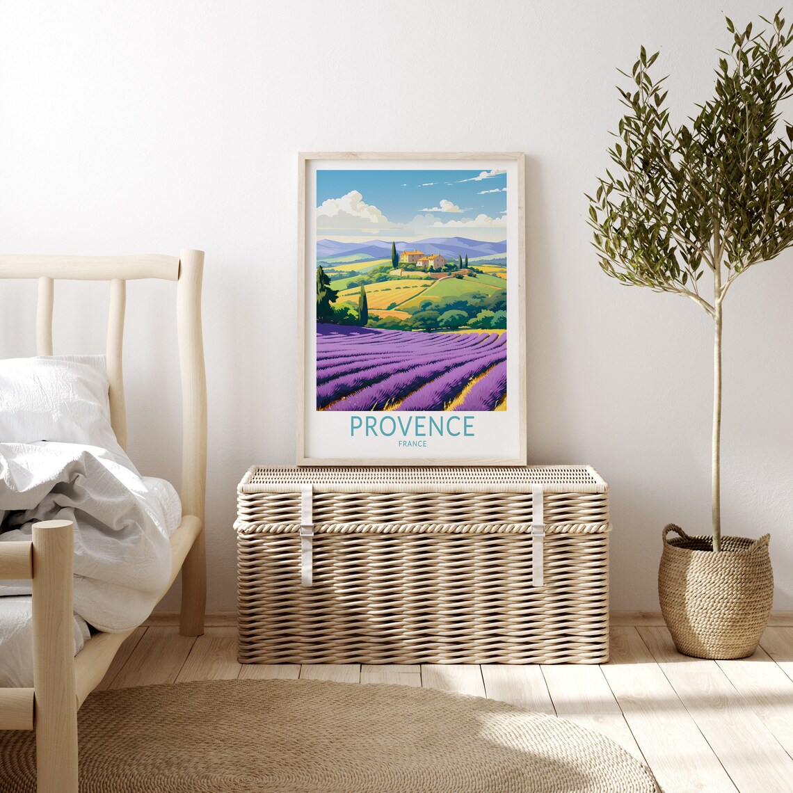 Provence France Travel Poster, Provence Landscape - Image 3