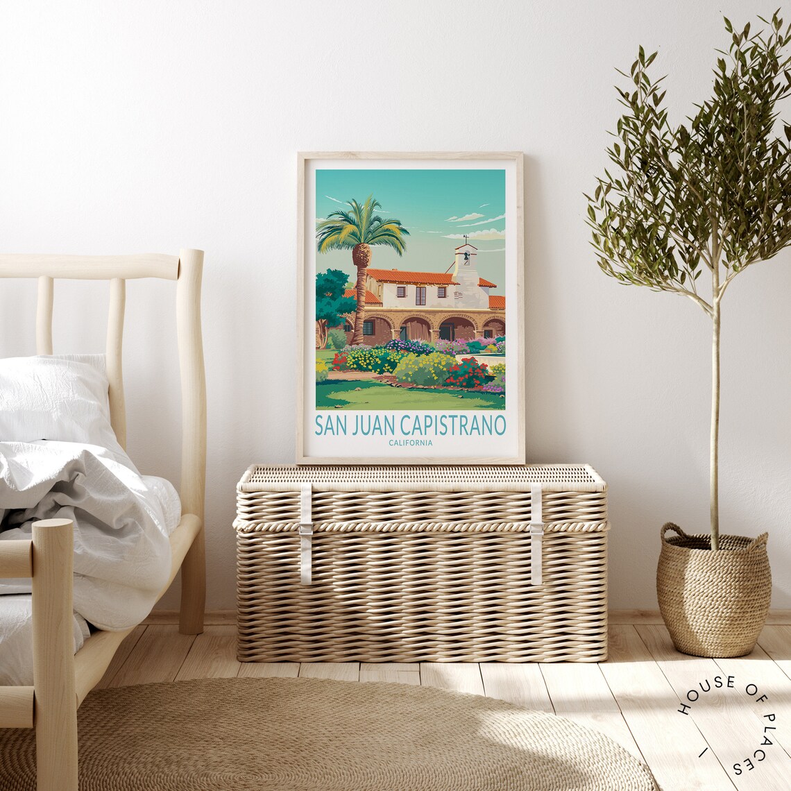 San Juan Capistrano Travel Poster, California Wall Art - Image 4