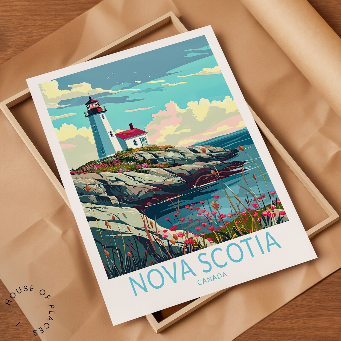 Nova Scotia Canada Travel Poster, Home Decor - Image 2
