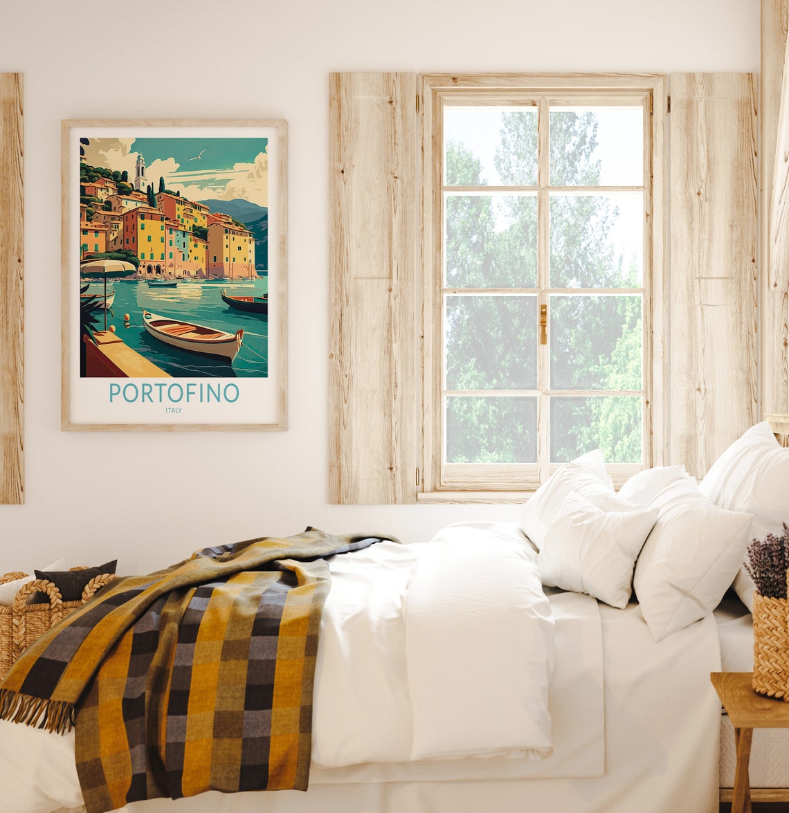Portofino Italy Travel Print Portofino Travel Poster Italy Coast Portofino Wall Art Travel Wall Decor Birthday Gift - Image 2