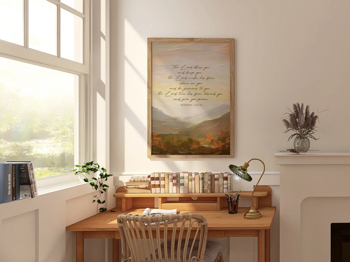 May The Lord Bless You Scripture Print, Christian Gift - Image 2