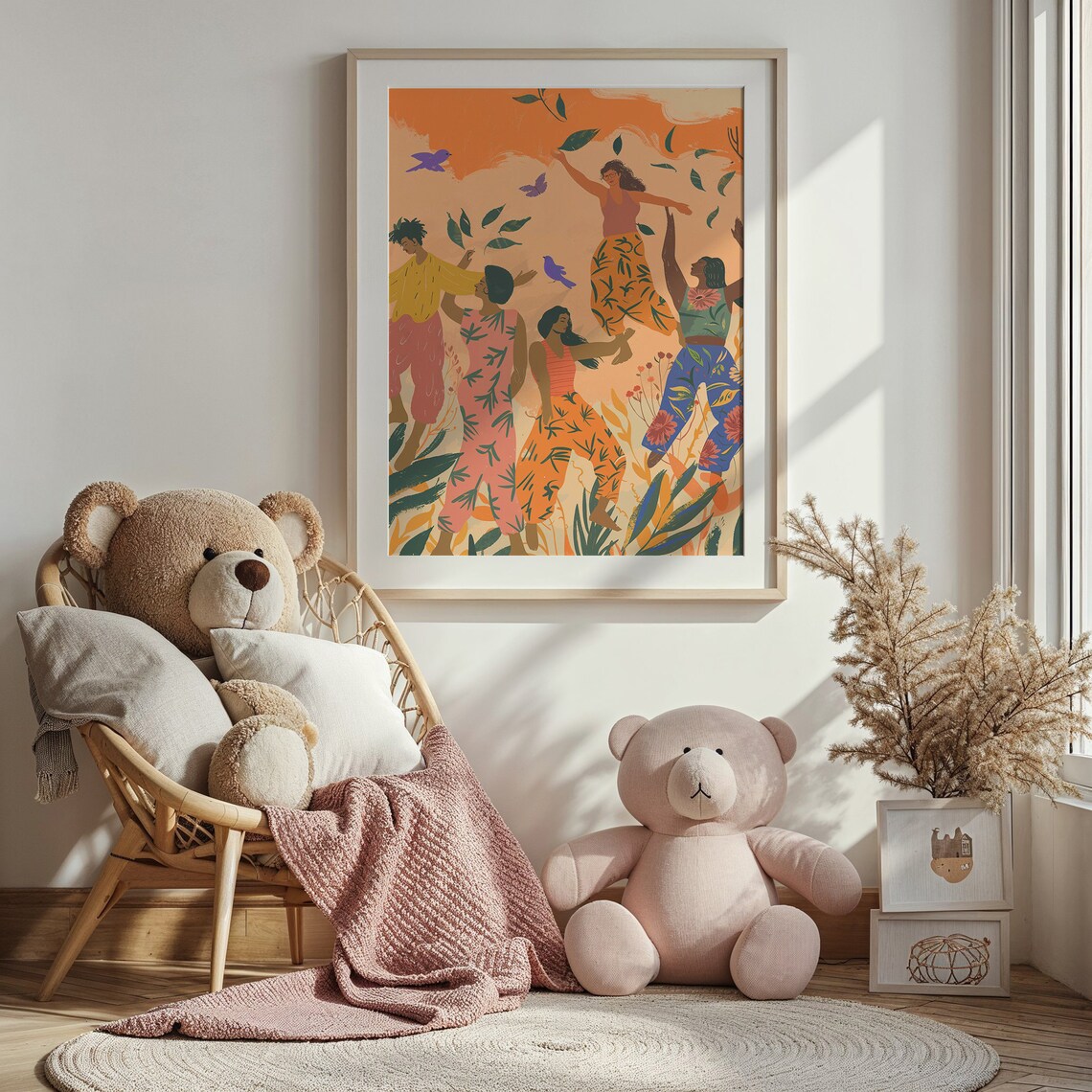 Multicultural Dance Celebration, Kids Room Decor - Image 3