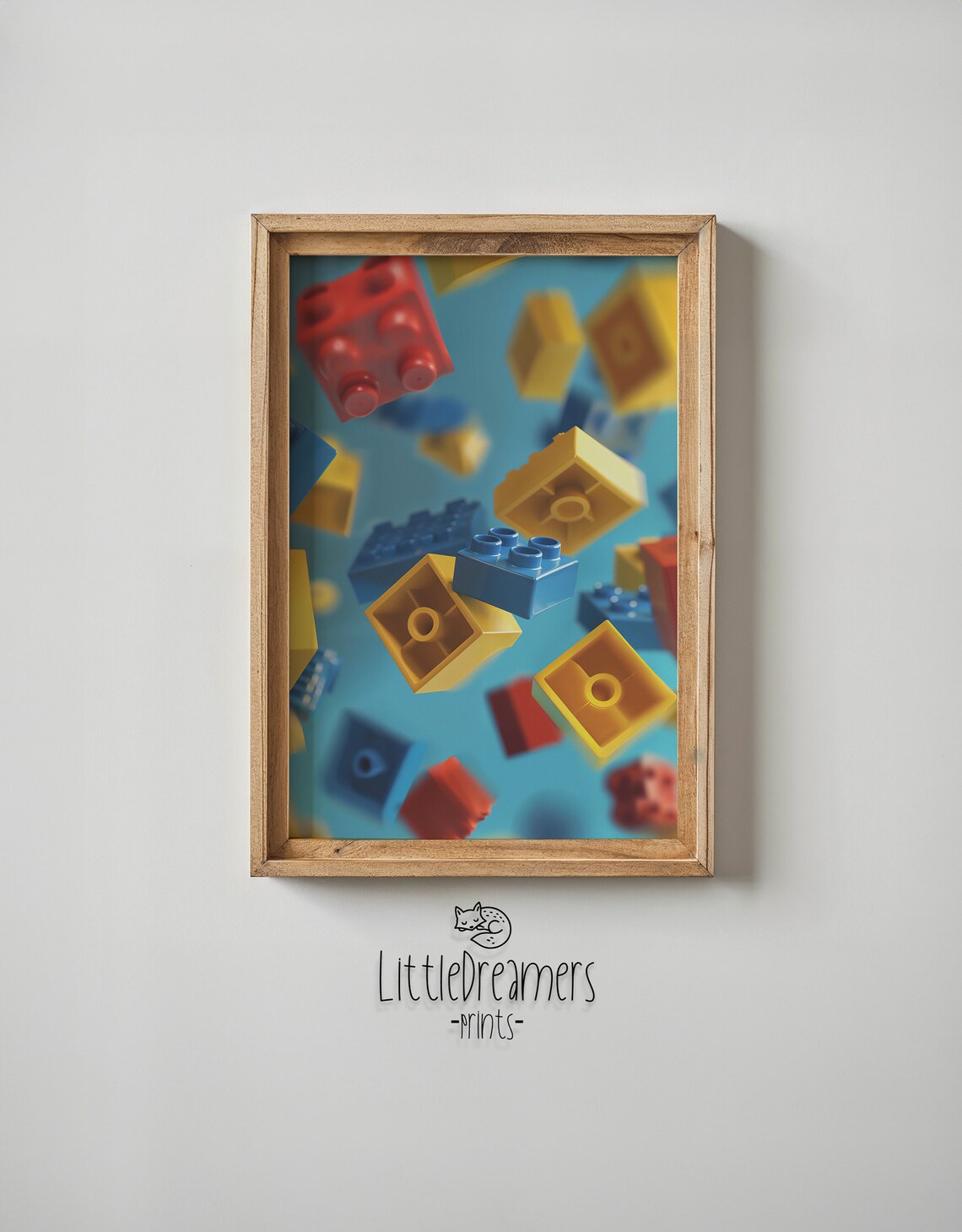 Colorful Building Blocks Nursery Wall Art Print - Image 6