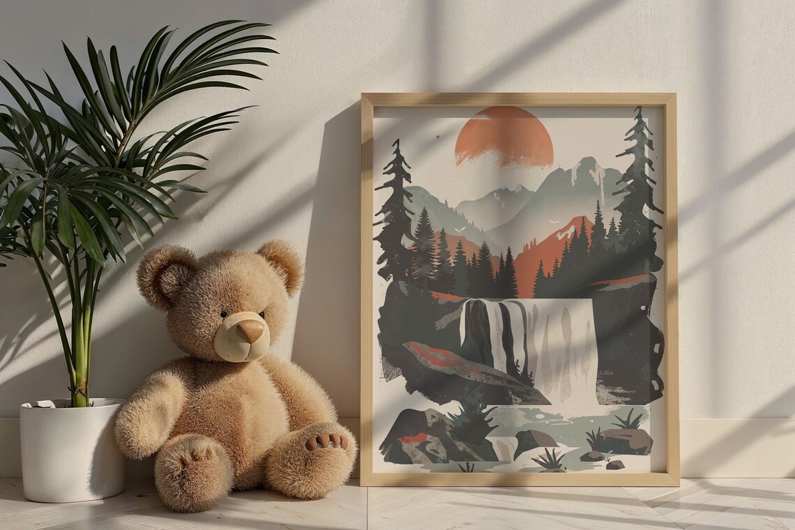 Mountain Landscape Nursery Art Print, Adventure Decor - Image 6