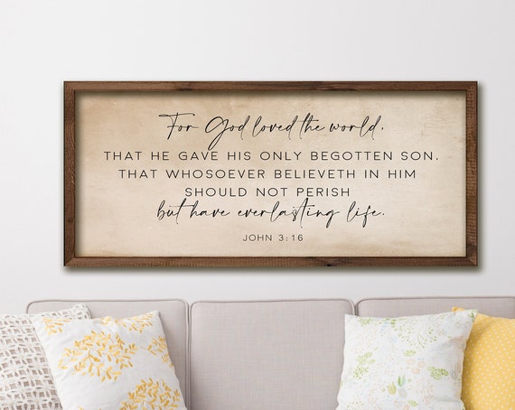 Bible Verse Sign For God So Loved The World Sign John 316 Scripture Wood Sign Bible Verse Wood Sign Old Paper Background