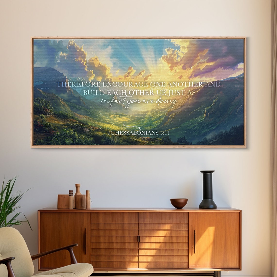 1 Thessalonians 511 Scripture Wall Art Bible Verse Print Christian Wall Art Christian Decor Bible Quote Art Scripture Prints