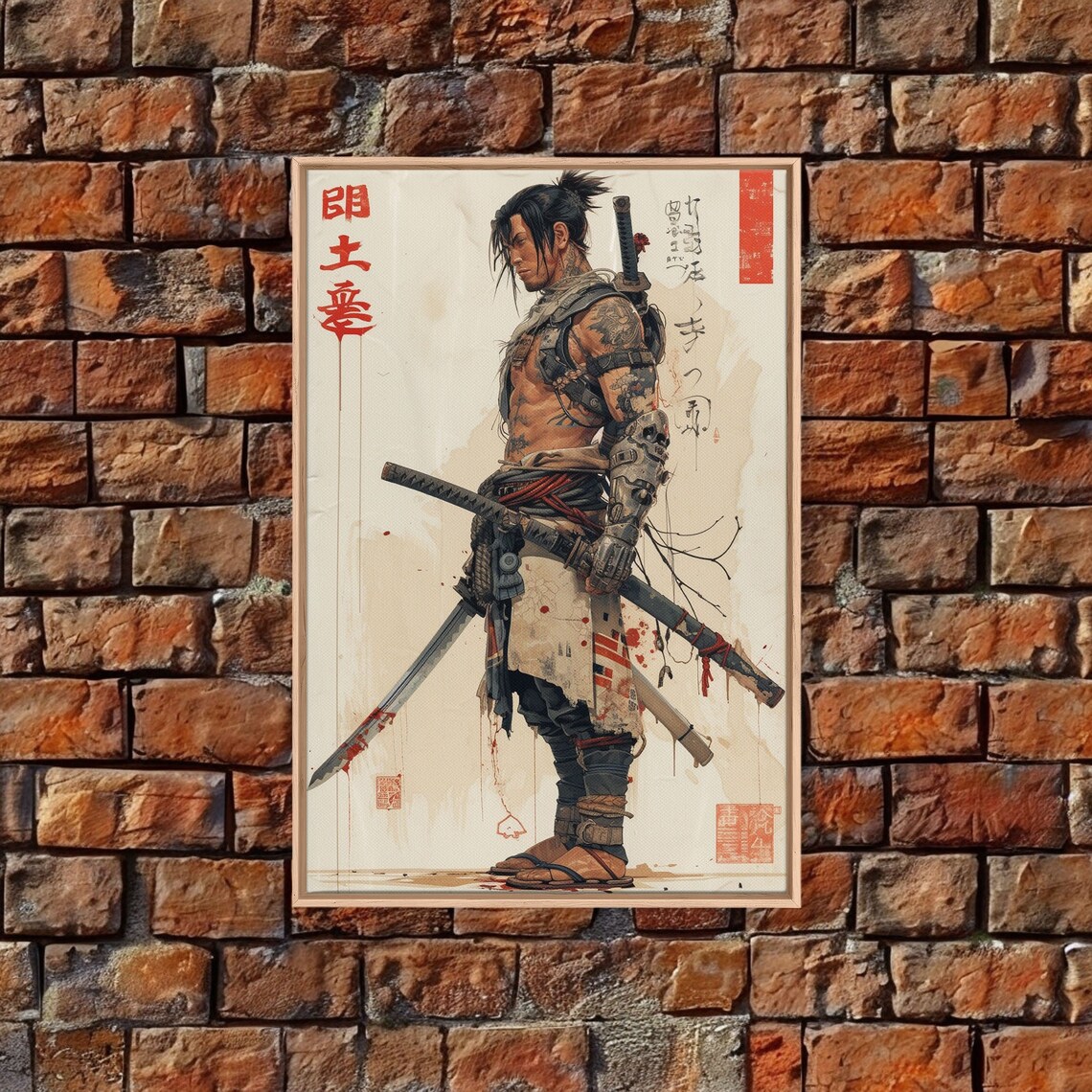 Modern Samurai Warrior Japanese-Inspired Art Print - Image 4
